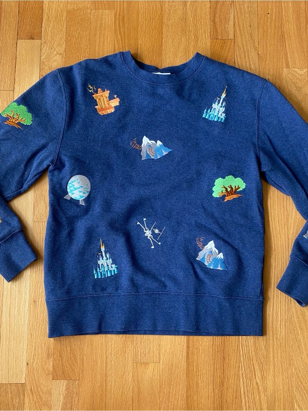 Disney Navy Blue Embroidered Icon Sweatshirt